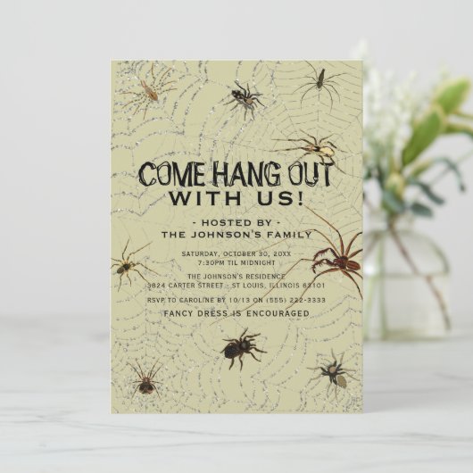 不気味なくも恐怖症ハローウィンパーティ 招待状 (スタンド正面)