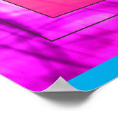 不気味なこうもりスパイダーウェブフルムーンハッピーハローウィン ポスター (角)