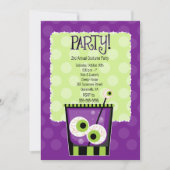 不気味なアイカクテルアダルトコスチュームパーティの招待状 招待状 (正面)