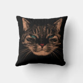 不気味なアイズキャットパーズハロウィーンキャット クッション (裏面)