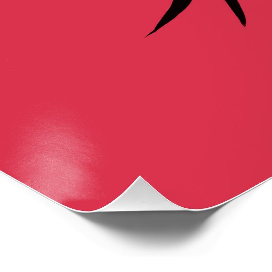 不気味なアート風変わりゴシック風の手噛み花の怪物 ポスター (コーナー)