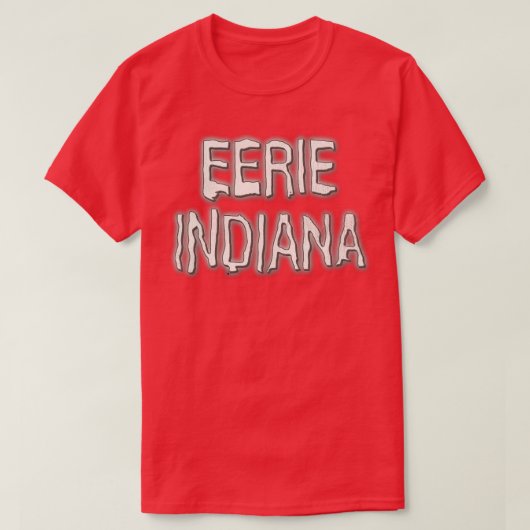 不気味なインディアナ ヴィンテージ 90年代 カルトホラーショー Tシャツ (デザイン正面)