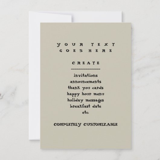 不気味なウサギ 招待状 (裏面)