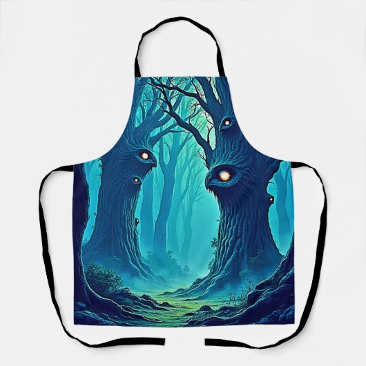 不気味なウッドランドの目 エプロン (正面)