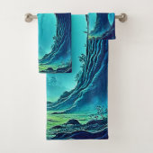 不気味なウッドランドの目 バスタオルセット (インサイチュ)