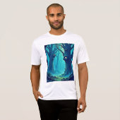 不気味なウッドランドの目 Tシャツ (正面フル)