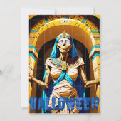 不気味なエジプトのミイラのハロウィン シーズンカード (正面)
