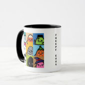 不気味なエッグシリーズ – ハロウィーン |名前の追加 マグカップ (正面左)