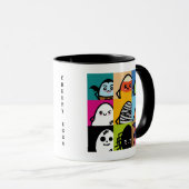 不気味なエッグシリーズ – ハロウィーン |名前の追加 マグカップ (正面右)