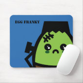 不気味なエッグフランケンシュタインハロウィーン |名前の追加 マウスパッド (マウス)