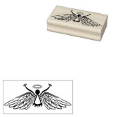 不気味なエンジェル・アート・スタンプ ラバースタンプ (押印)