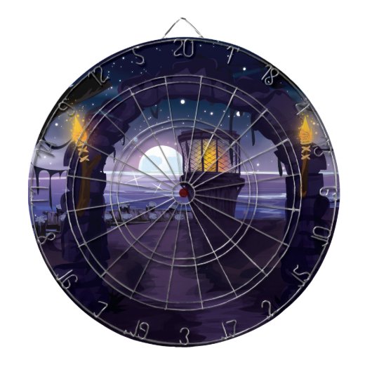 不気味なオールドライトハウス ダーツボード (正面)