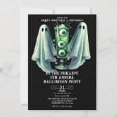 不気味なカクテル&コスチューム幽霊ハローウィンパーティ 招待状 (正面)