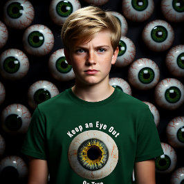 不気味なカスタマイズ保可能な目を見る Tシャツ