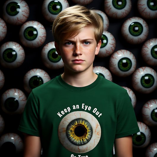 不気味なカスタマイズ保可能な目を見る Tシャツ