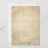 不気味なカスタマイズ可能なヴィンテージスタイル招待状 招待状 (裏面)