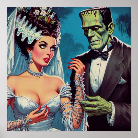 不気味なカップル ポスター (正面)