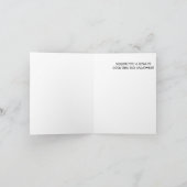 不気味なカボチャのダークエレガントなハロウィン挨 シーズンカード (内部)