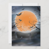 不気味なカボチャのハロウィンパーティー 招待状 (裏面)