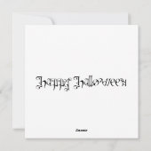 不気味なカボチャのハロウィン シーズンカード (裏面)