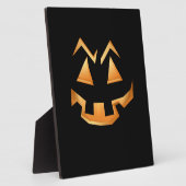 不気味なカボチャのハロウィーン フォトプラーク (側面)