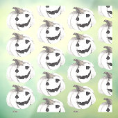 不気味なカボチャの模様 | ハッピーハロウィン ウィンドウサイン (シート3)