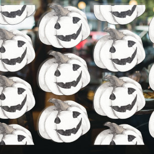 不気味なカボチャの模様 ハッピーハロウィン ウィンドウサイン