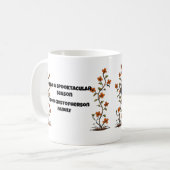 不気味なカボチャカップルのハロウィーン コーヒーマグカップ (正面左)