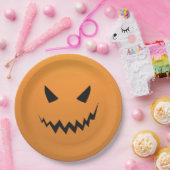 不気味なカボチャハローウィンパーティ紙プレート ペーパープレート (パーティー)