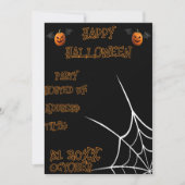 不気味なカボチャパーティーの招待状 招待状 (正面)