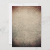 不気味なカボチャ幽霊のよく出るなハローウィンパーティ 招待状 (裏面)