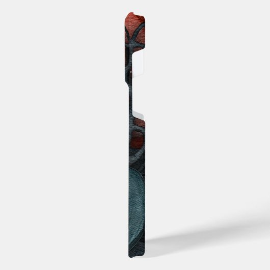 不気味なカボチャ iPhoneケース (左側面)