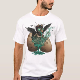 不気味なカラスの雛の芸術 Tシャツ