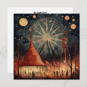 不気味なカーニバル：呪われたハロウカーニバル 招待状 (正面/裏面)