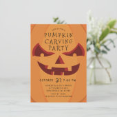 不気味なカービングハロウィーン 招待状 (スタンド正面)