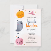 不気味なキッズハロウィーン 招待状 (正面)