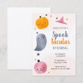 不気味なキッズハロウィーン 招待状 (正面/裏面)