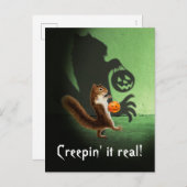 不気味なキツネの影 インビテーションポストカード (正面/裏面)