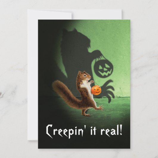 不気味なキツネの影 招待状 (正面)