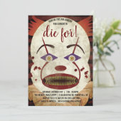 不気味なキラーピエロハローウィンパーティ 招待状 (スタンド正面)