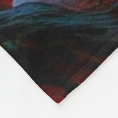 不気味なキリン フリースブランケット (角)