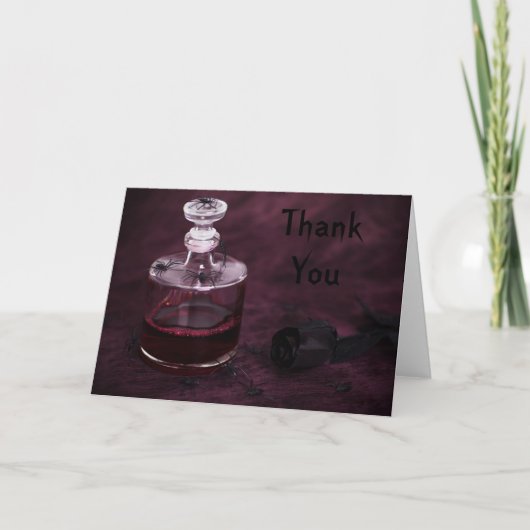 不気味なクモありがとう サンキューカード (正面)