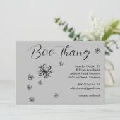 不気味なクモのハロウィンパーティー 招待状 (スタンド正面)