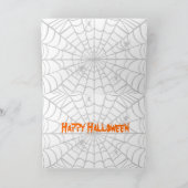 不気味なクモの巣 カード (内部)