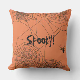 不気味なクモの巣 クッション