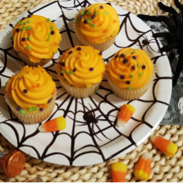 不気味なクモの巣 ペーパープレート