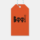 不気味なクモの血の月のハローウィンパーティ ギフトタグ (裏面)