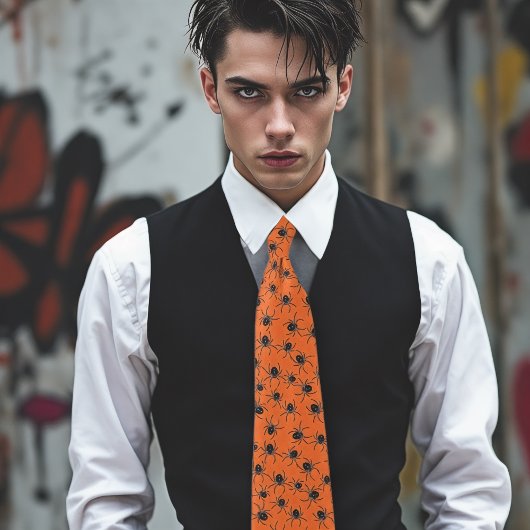 不気味なクモ ネクタイ