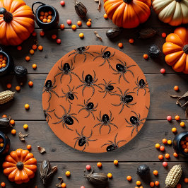 不気味なクモ ペーパープレート