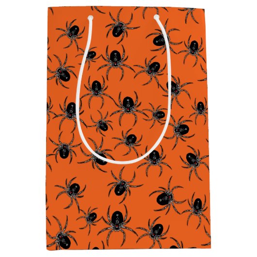 不気味なクモ ミディアムペーパーバッグ (正面)